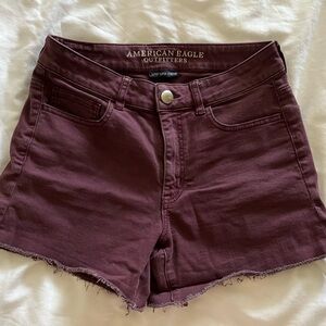 High Rise Purple AE Shorts